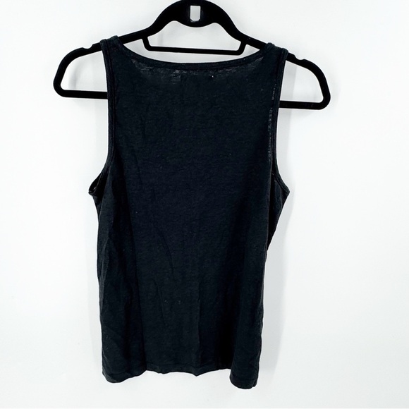 ✅ NWT MADEWELL Modern Linen Tank Top IN BLACK SIZE X-SMALL - Picture 5 of 6